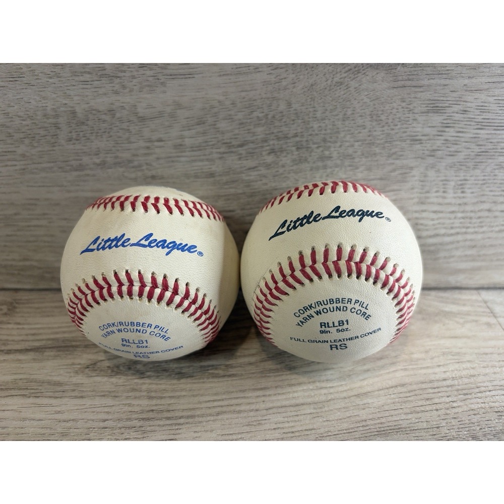 Rawlings Little League Baseball RLLB1 9" 5oz Full Grain Leather Cover Lot Of 2